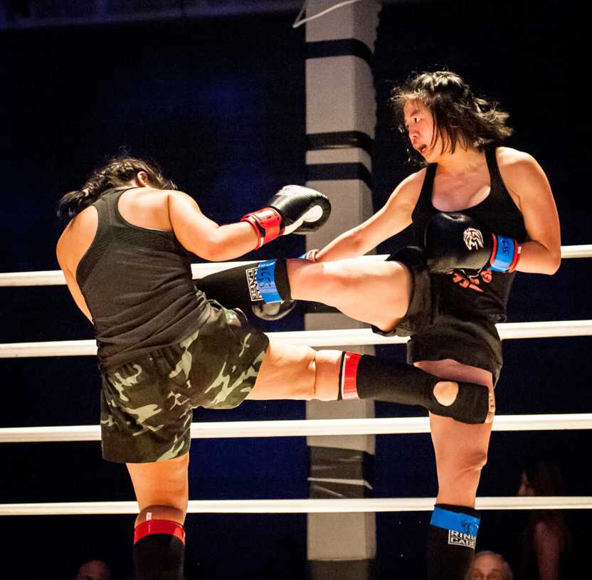 FJJ Muay Thai student compete in the ring